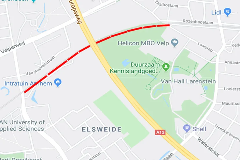 fietspad han van hall larenstein