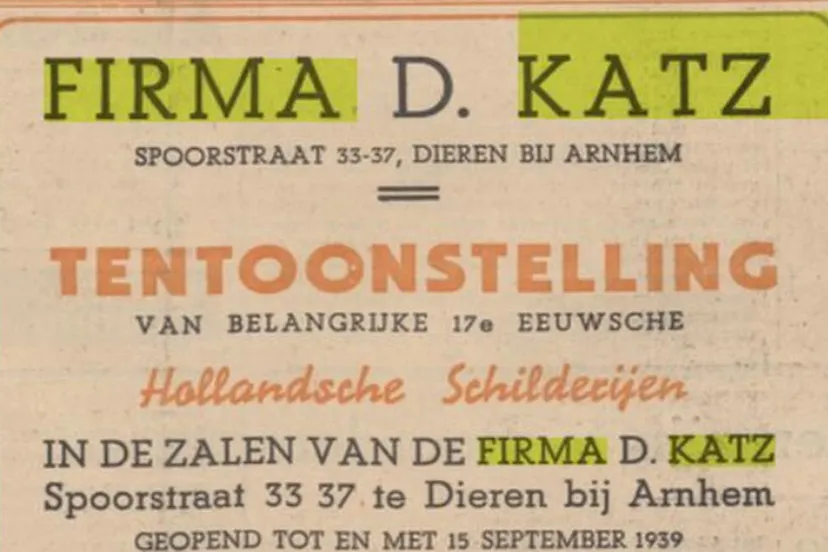 firma katz advertentie krant delpher