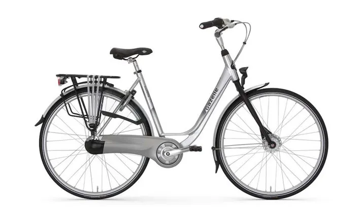 gazelle fiets orange c7 bright aluminum