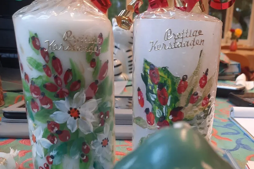gedecoreerde kaarsen