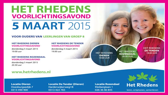 het rhedens voorlichtingsavond 2015 1