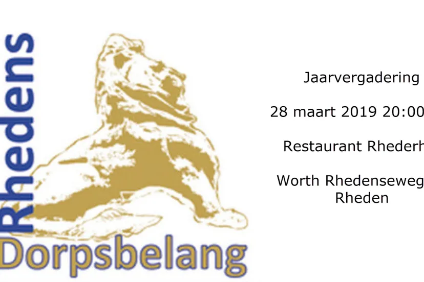 jaarvergadering rhedens dorpsbelang