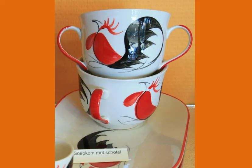 kippenservies bewerkt 1