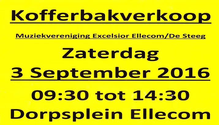 kofferbakverkoop excelsior 2016