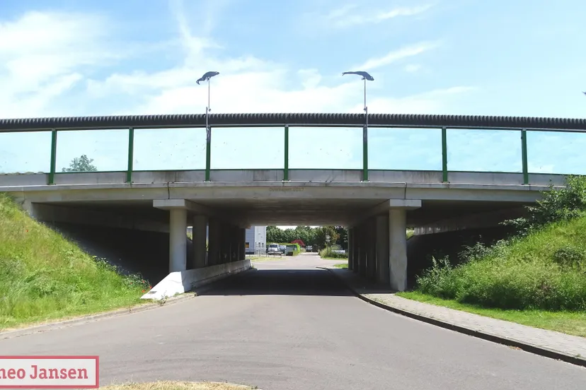 kunstwerk kikkersprong is teruggeplaatst op het viaduct van de a348 bij de rietganssingel in velp 06 06 2023 1