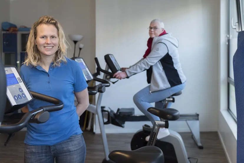 meriam sluiter van fysiotherapie miriam donders en patient lisbeth van der rijst oncologie netwerk midden gelderland
