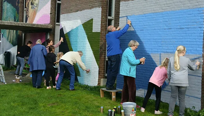 muurschildering dieren