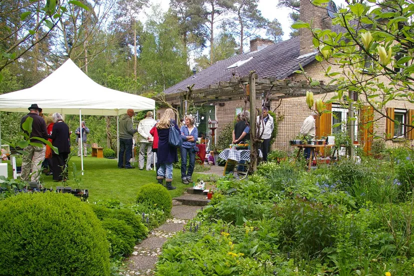 plantjesmarkt en demonstratie bloemschikken2