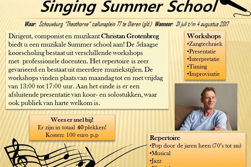 summer school uitnodiging