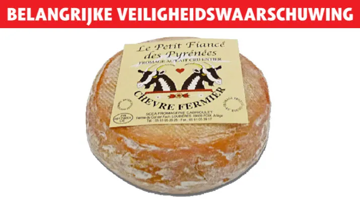 veiligheidswaarschuwing franse kaas