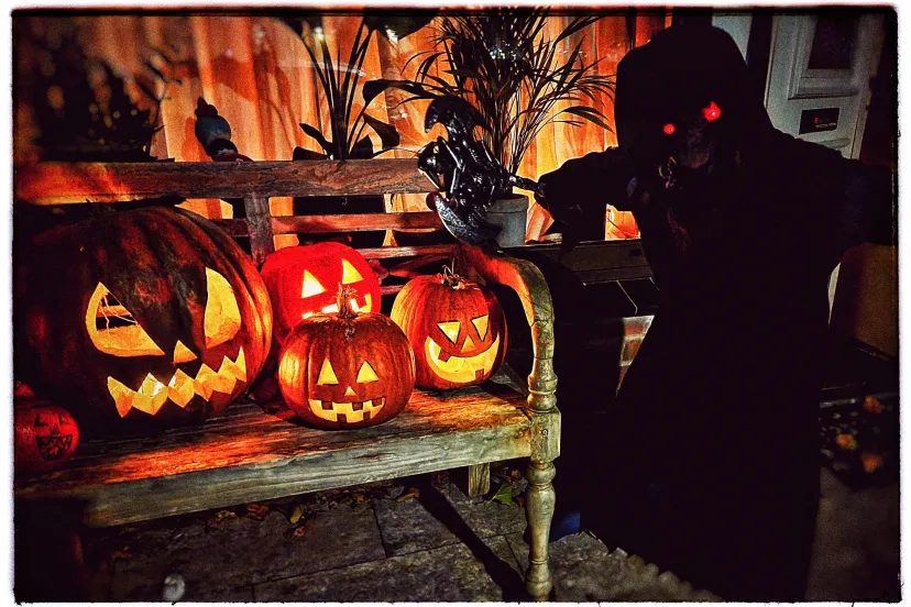 versierd halloween huis foto nienke hoogstraten 1