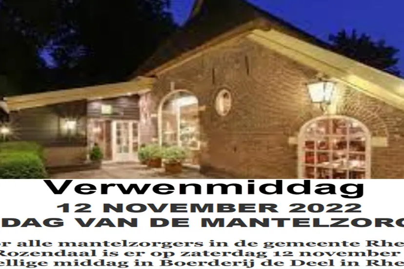 verwenmiddag dag van de mantelzorg 2022 mvt rheden rozendaal