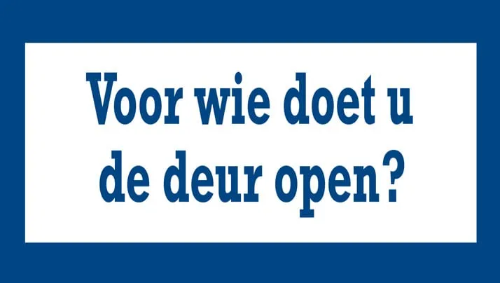 voor wie doet u de deur open1