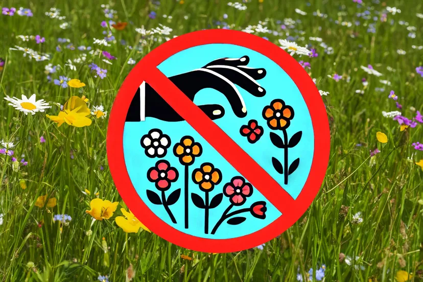 verboden bloemen te plukken3 vrijwilligerswerkgroep de elzenhof