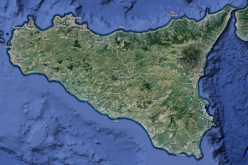 sicilie google earth