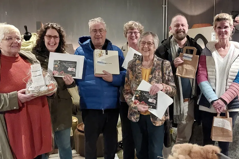 persfoto prijswinnaars decemberactie biz centrum rheden