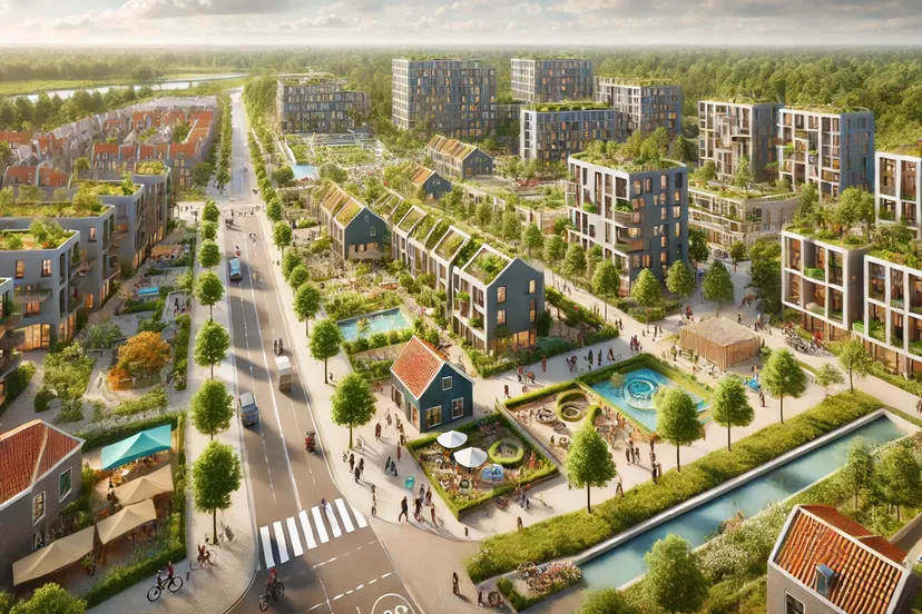 AI-afbeelding die op de participatieavond in Velp is gegenereerd aan de hand van input van de avond