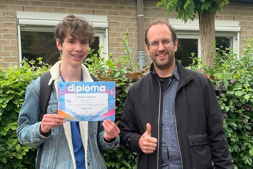 foto julian kofman met geert jan dijkerman
