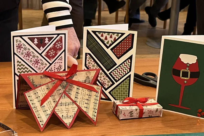 Kerstkaarten maken Jannie de Jong