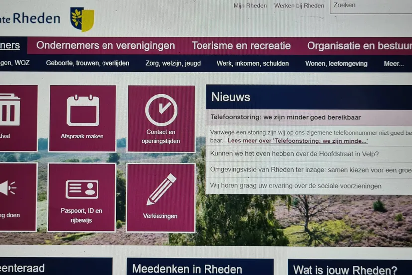 website gemeente Rheden