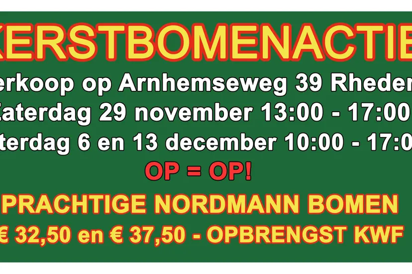 Kerstbomenactie 2025 Team Pa