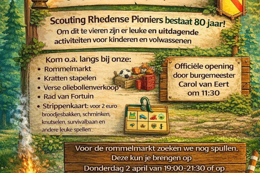Poster Scoutfest Rhedense Pioniers