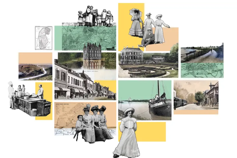 Fotocollage Erfgoedplaats Rheden Rozendaal - Zoomerij en Geldersch Archief