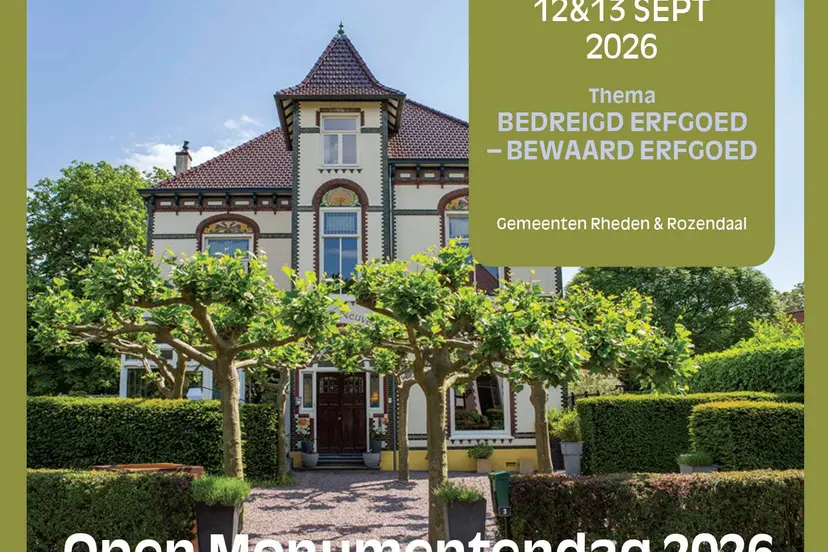 Open Monumentendag 2026 - gemeente Rheden&Rozendaal