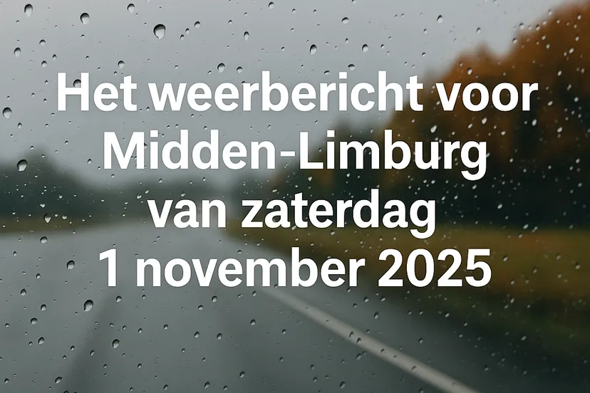 Regenachtig weer in Midden-Limburg