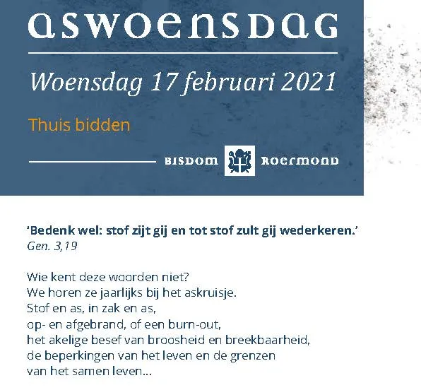 bisdom roermond kaart aswoensdag pagina 1