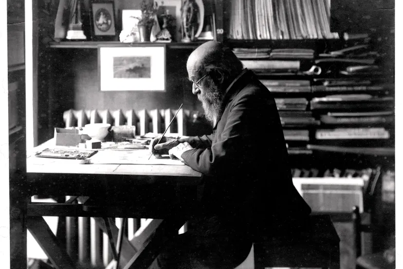 ch cuypers aan werktafel