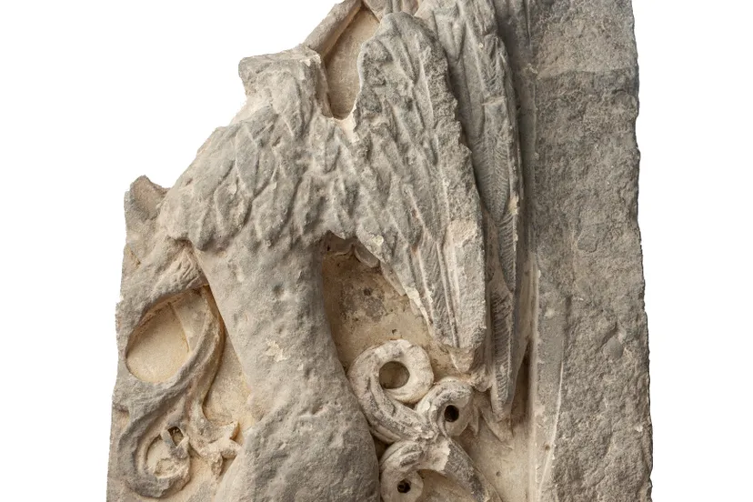 de gevonden wapensteen is tijdens omd te zien in museum w fotograaf david van cauteren