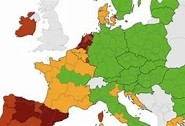 kaart corona donkerrood