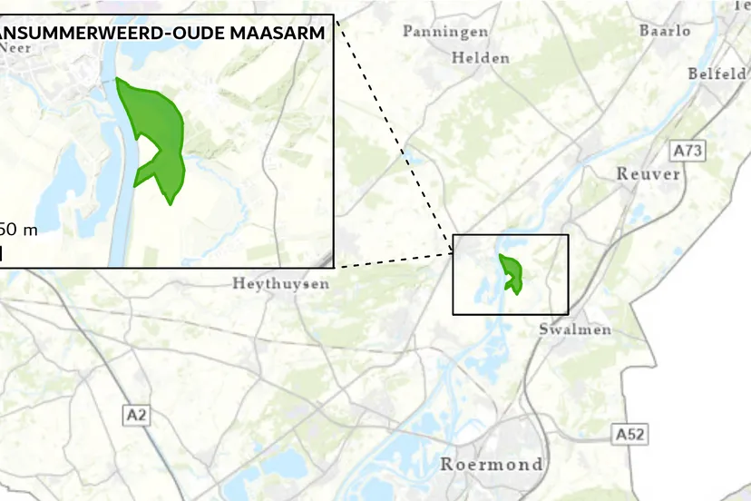 overzichtskaartje maatregelgebied geul hansummerweerd oude maasarm bijgesneden