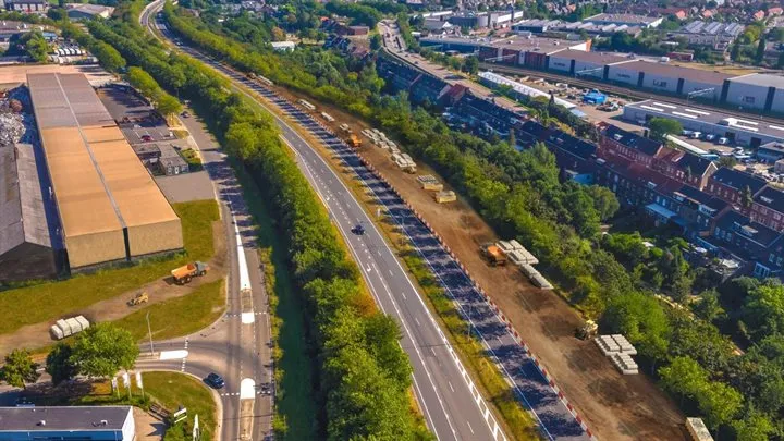 schipperswal aanleg tijdelijke wegen en ruimte maken