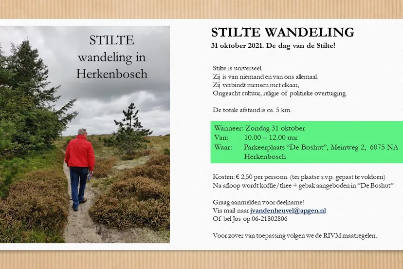 stilte wandeling 31 oktober 2021