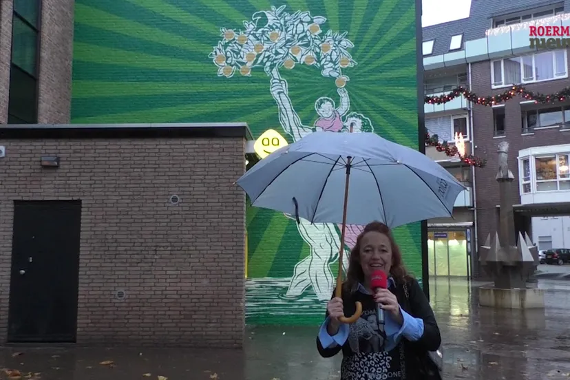 th 02 1700 28 11 2023roermondnieuwstv weekjournaal mural thuis in roermond kunstenaar daniel heynen 27 11 2023