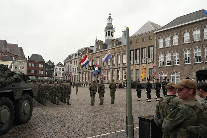 th weekjournaal regiment limburgse jagers beedigd 03 07 2024