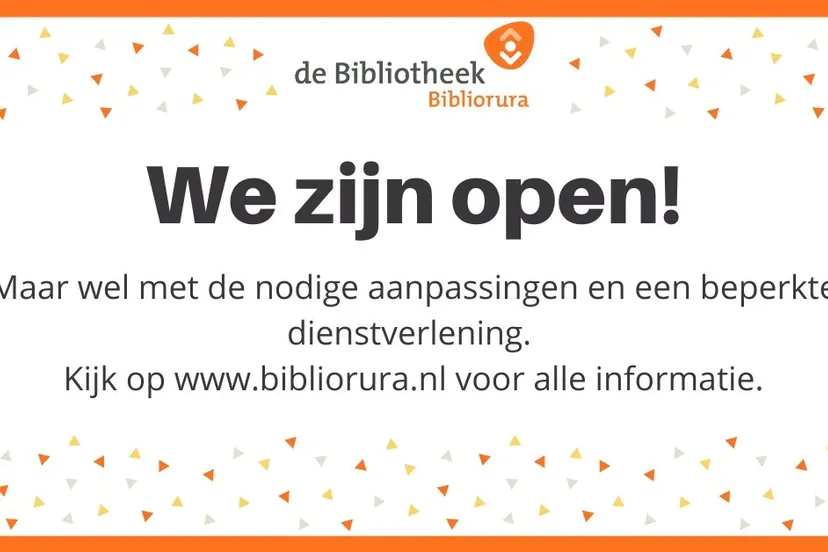 we zijn open