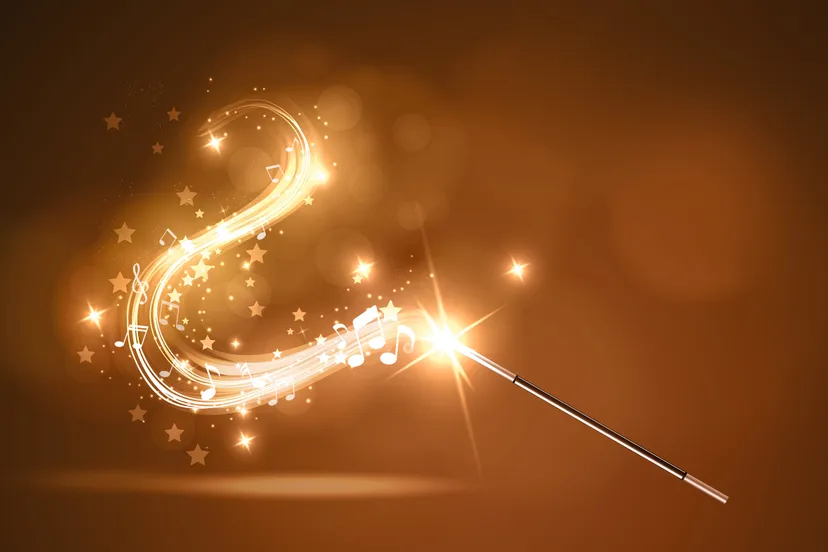 zonta de magie van de dirigent liggend