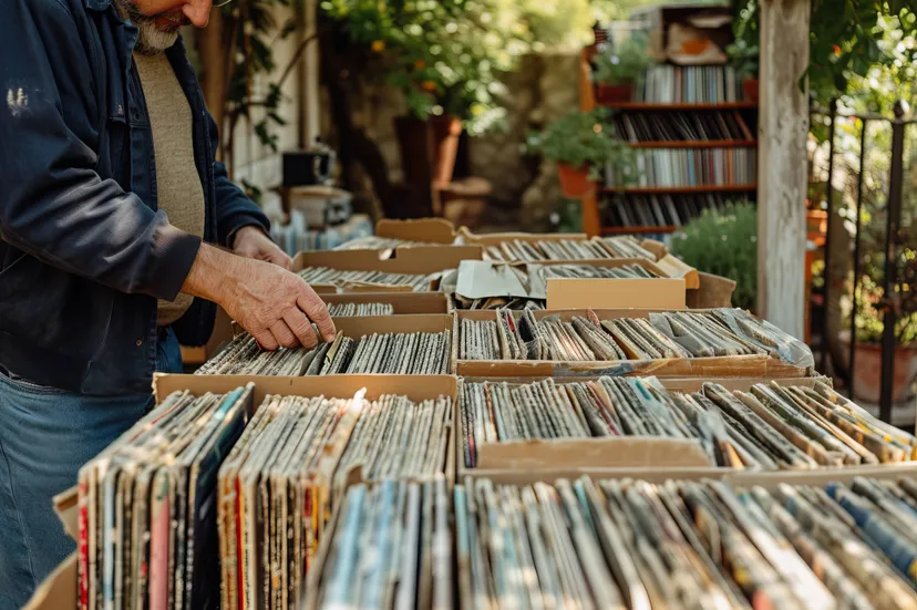 realistic-scene-with-vinyl-records-neighborhood-yard-sale