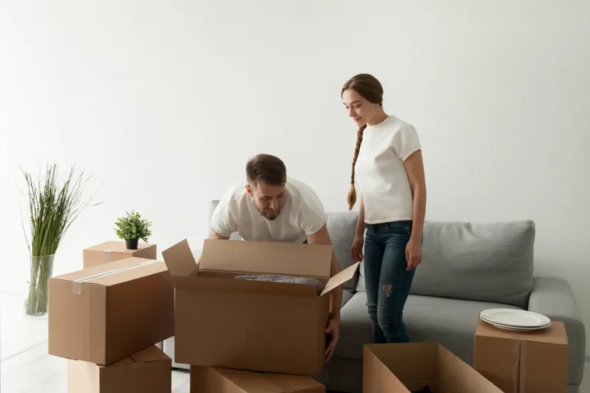 young-spouses-carrying-boxes-relocating-new-flat