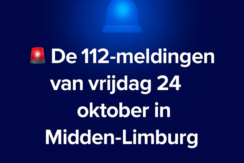 112-meldingen in Limburg op 24 oktober