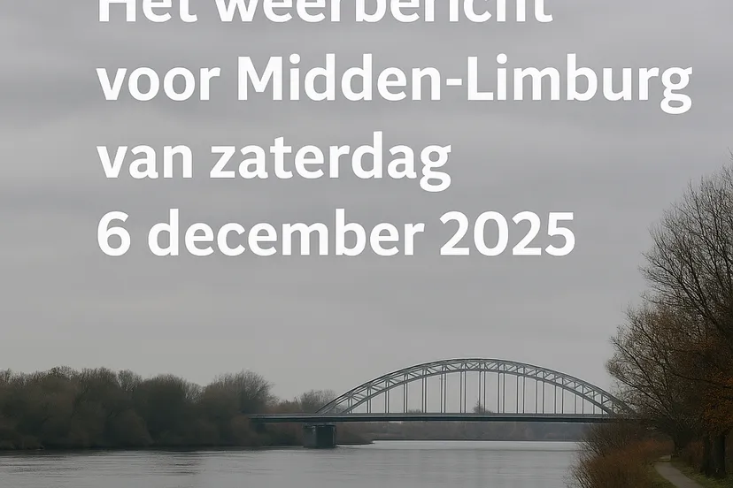 Rivierenlandschap bij Midden-Limburg in december