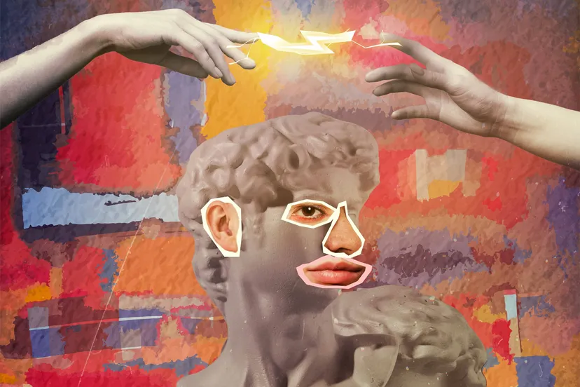 five-senses-collage-with-statue