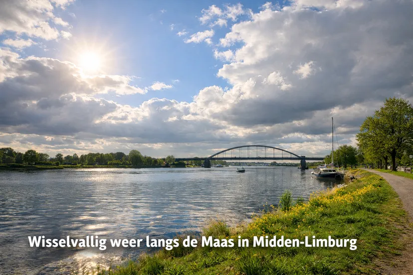Wisselvallig weer langs de Maas