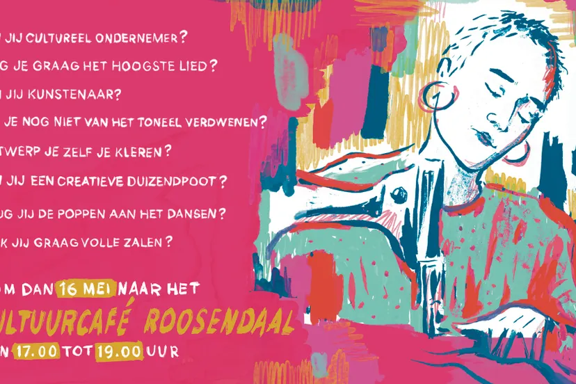 banner cultuurcafe met tekst