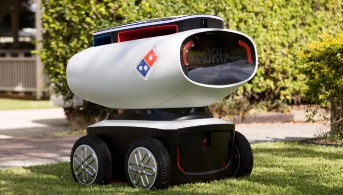 domino robot pizza bezorgen