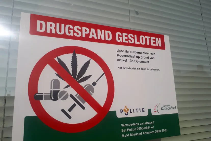drugspand gesloten