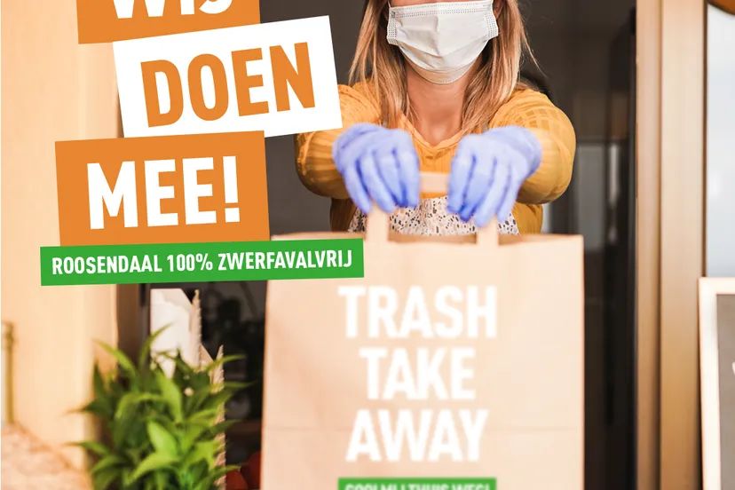 eten afhalen afval opruimen wij doen mee